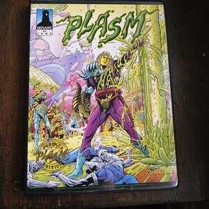 1993 Defiant Comics PLASM Premier Edition Binder – COMPLETE 329 Cards + Hologram